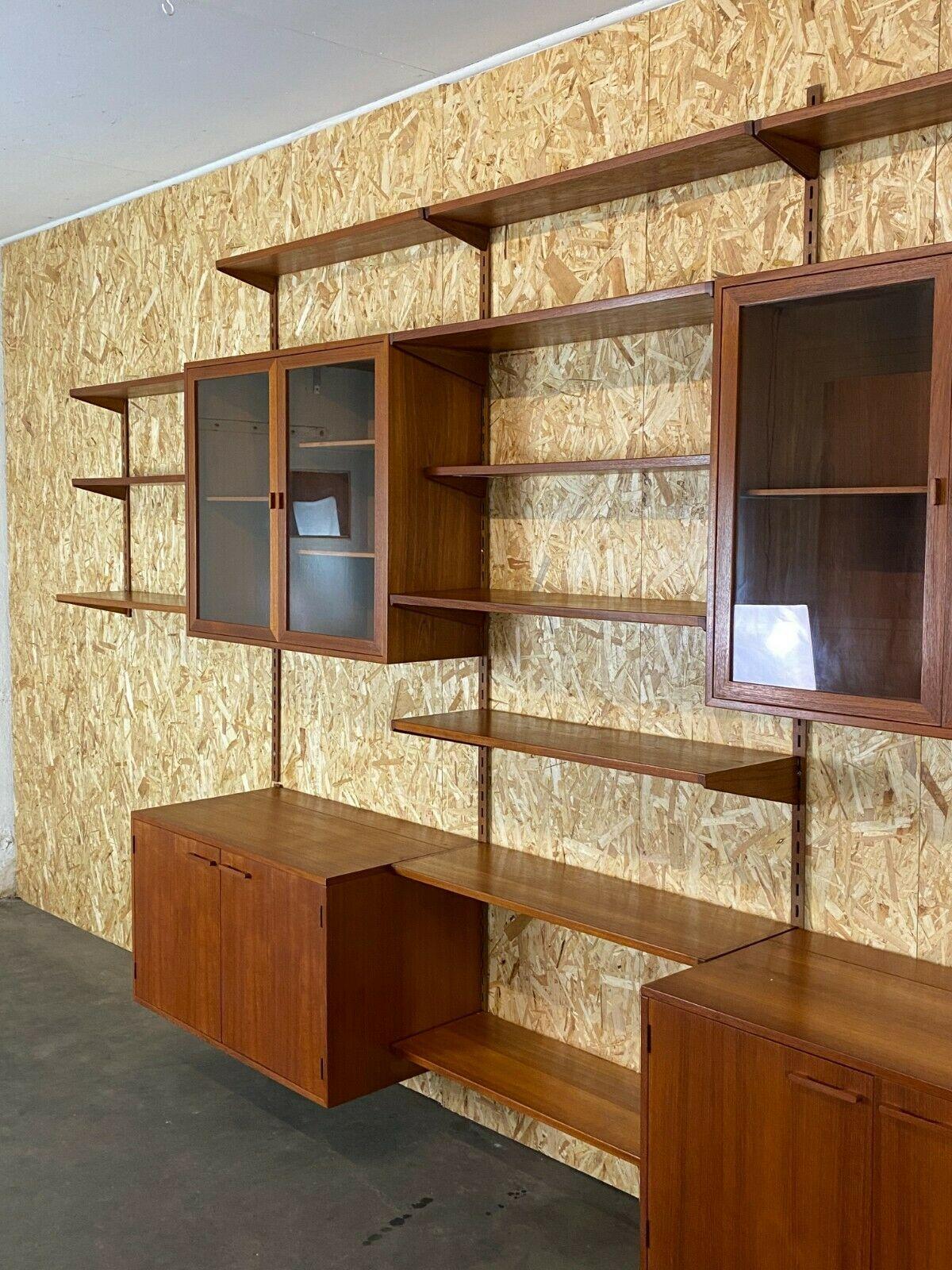 60s 70s Teak Teak Shelf Wall Unit Kai Kristiansen Danish Design 60s In Good Condition For Sale In Neuenkirchen, NI