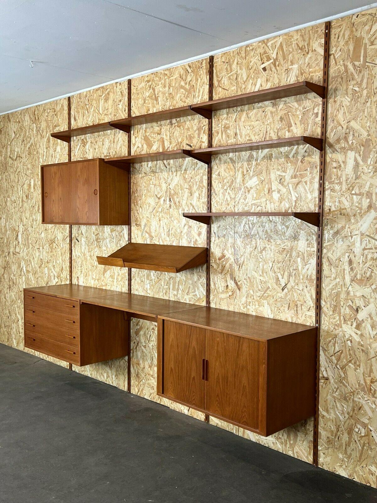 Late 20th Century 60s 70s Teak Teak Shelf Wall Unit Kai Kristiansen Danish Design 60s