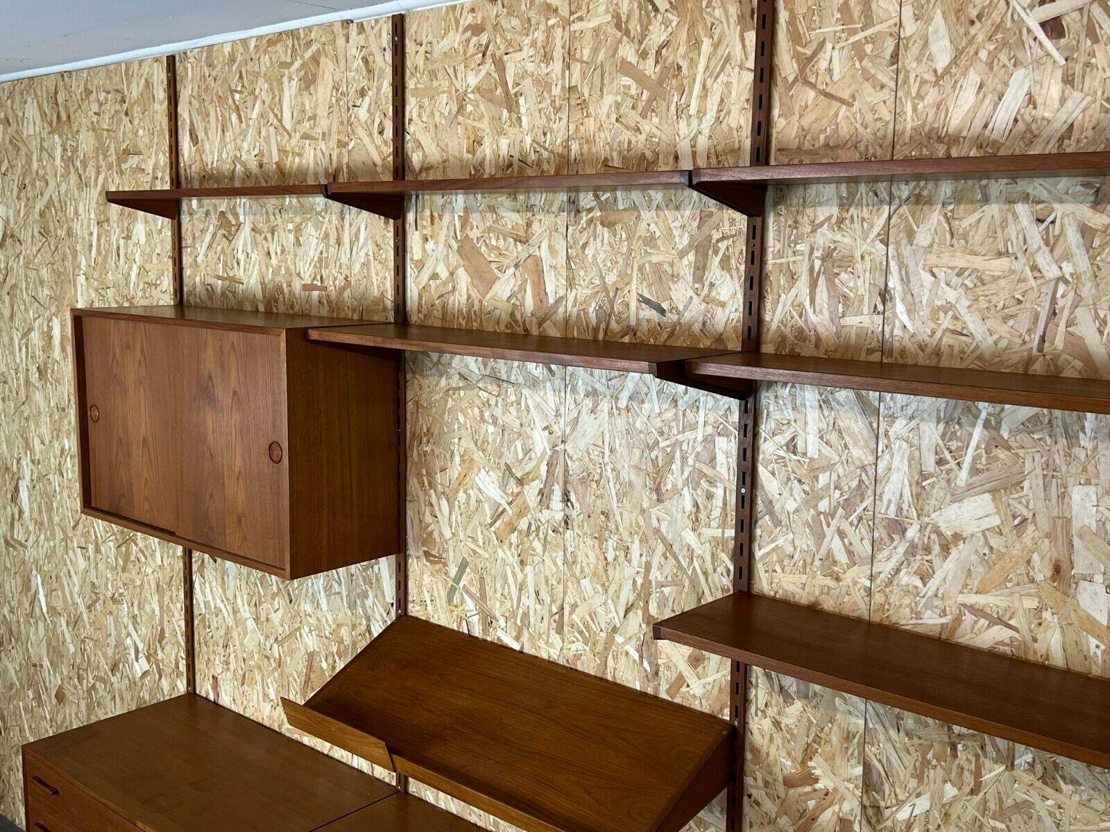 Metal 60s 70s Teak Teak Shelf Wall Unit Kai Kristiansen Danish Design 60s