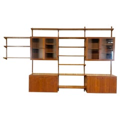 60s 70s Teak Teak Shelf Wall Unit Kai Kristiansen Danish Design 60s
