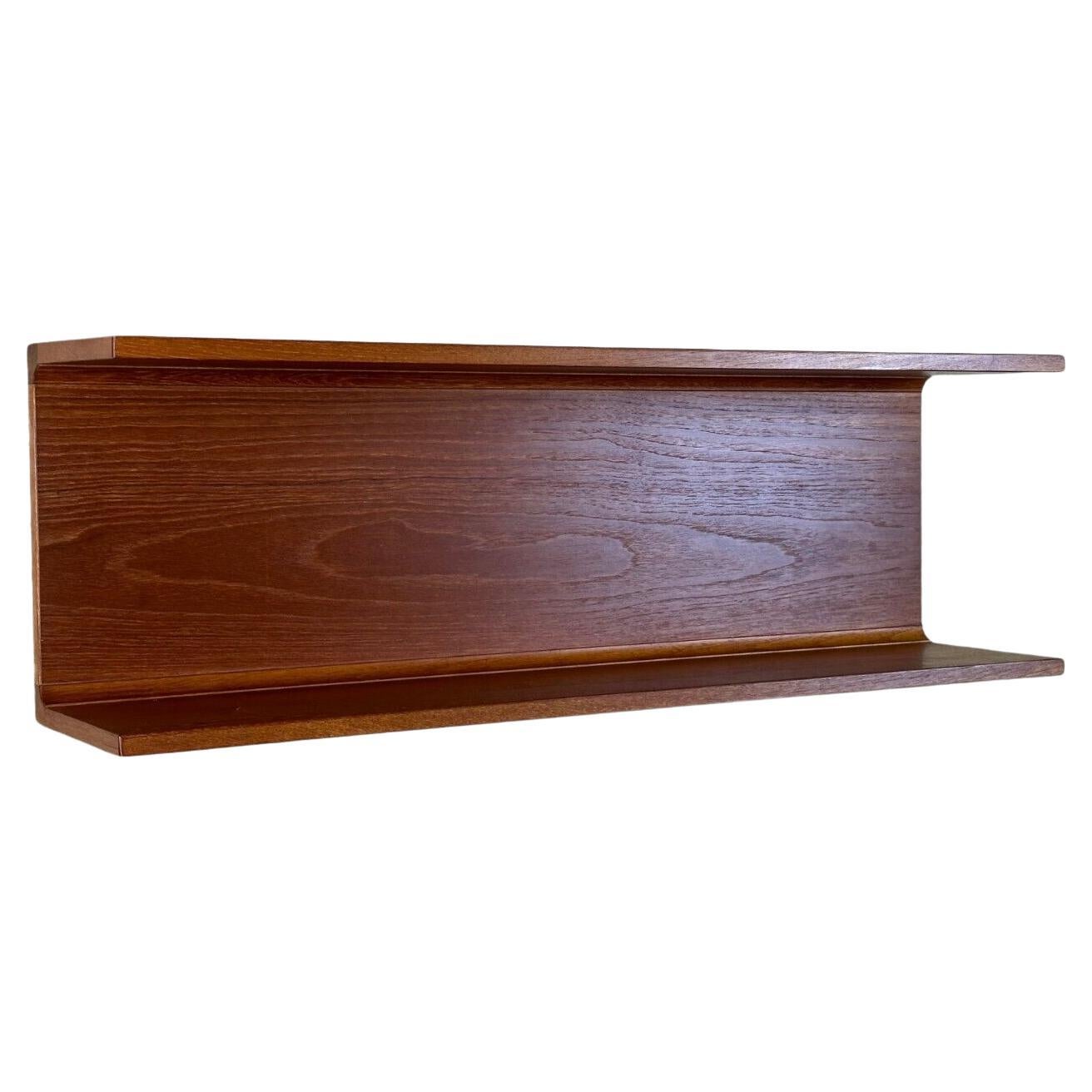 60s 70s teak wall shelf shelf Pedersen & Hansen Viby J. Denmark Design For Sale