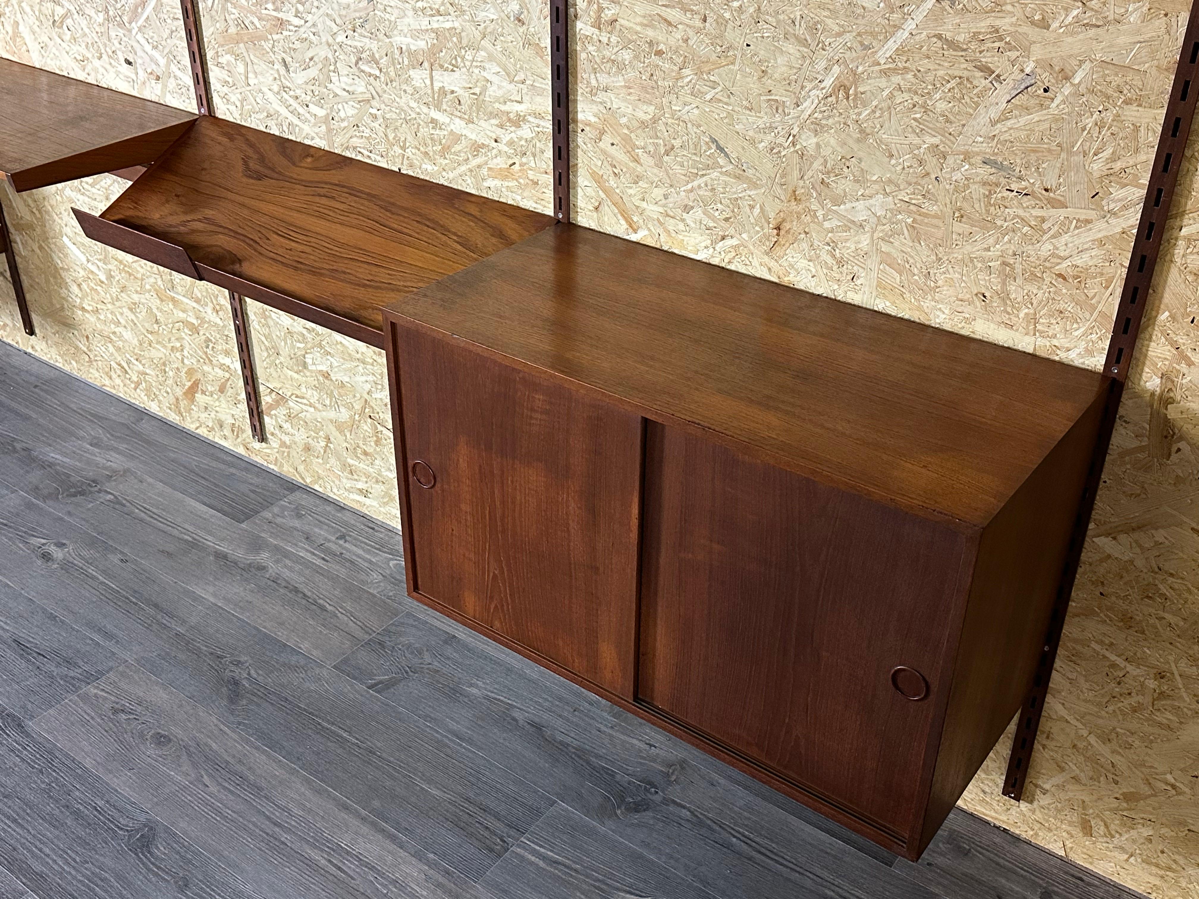 Scaffale da parete in teak anni '60/'70 Wall Unit Kai Kristiansen per FM Møbler Danimarca in vendita 4