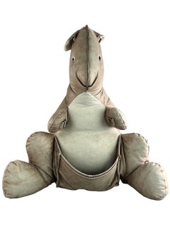 60's 70's Vintage Leather Kangaroo Newspaper Holder Magazine Holder Space Age