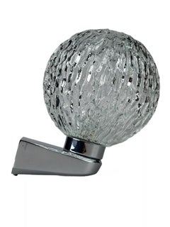 60s 70s wall lamp ball lamp metal chrome & glass space age design