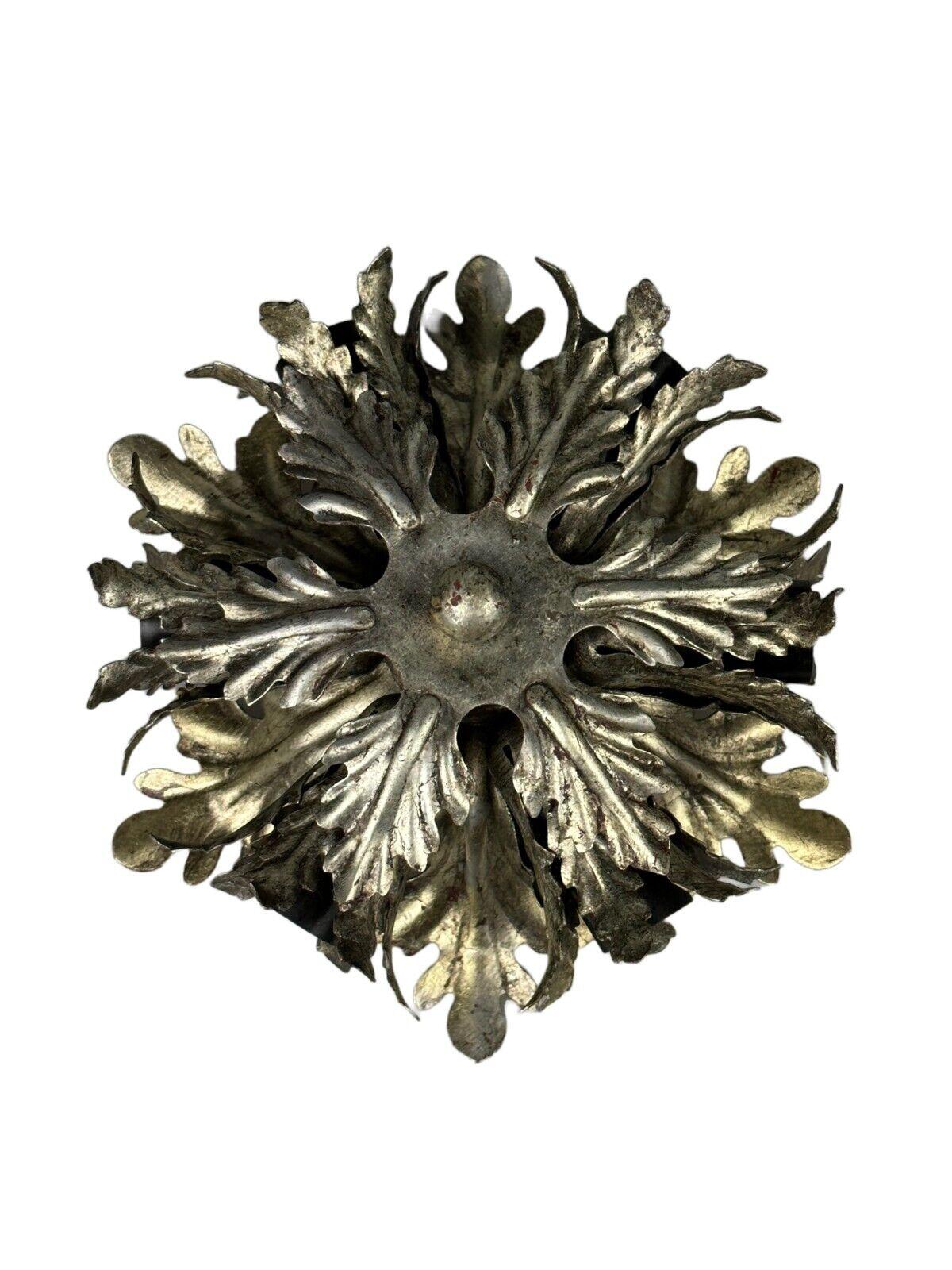 60s 70s wall lamp ceiling lamp Florentine metal Banci Firenze Design

Object: wall lamp

Manufacturer: Banci Firenze

Condition: good - vintage

Age: around 1960-1970

Dimensions:

Diameter = 20cm
Height = 10.5cm

Other notes:

6x E14 socket

The