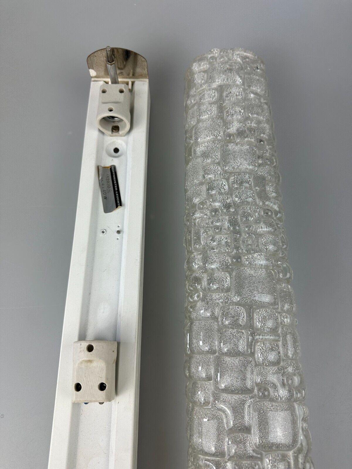 60s 70s wall lamp Hofmeister Leuchten Germany Wall Sconce Ice Glass For Sale 11