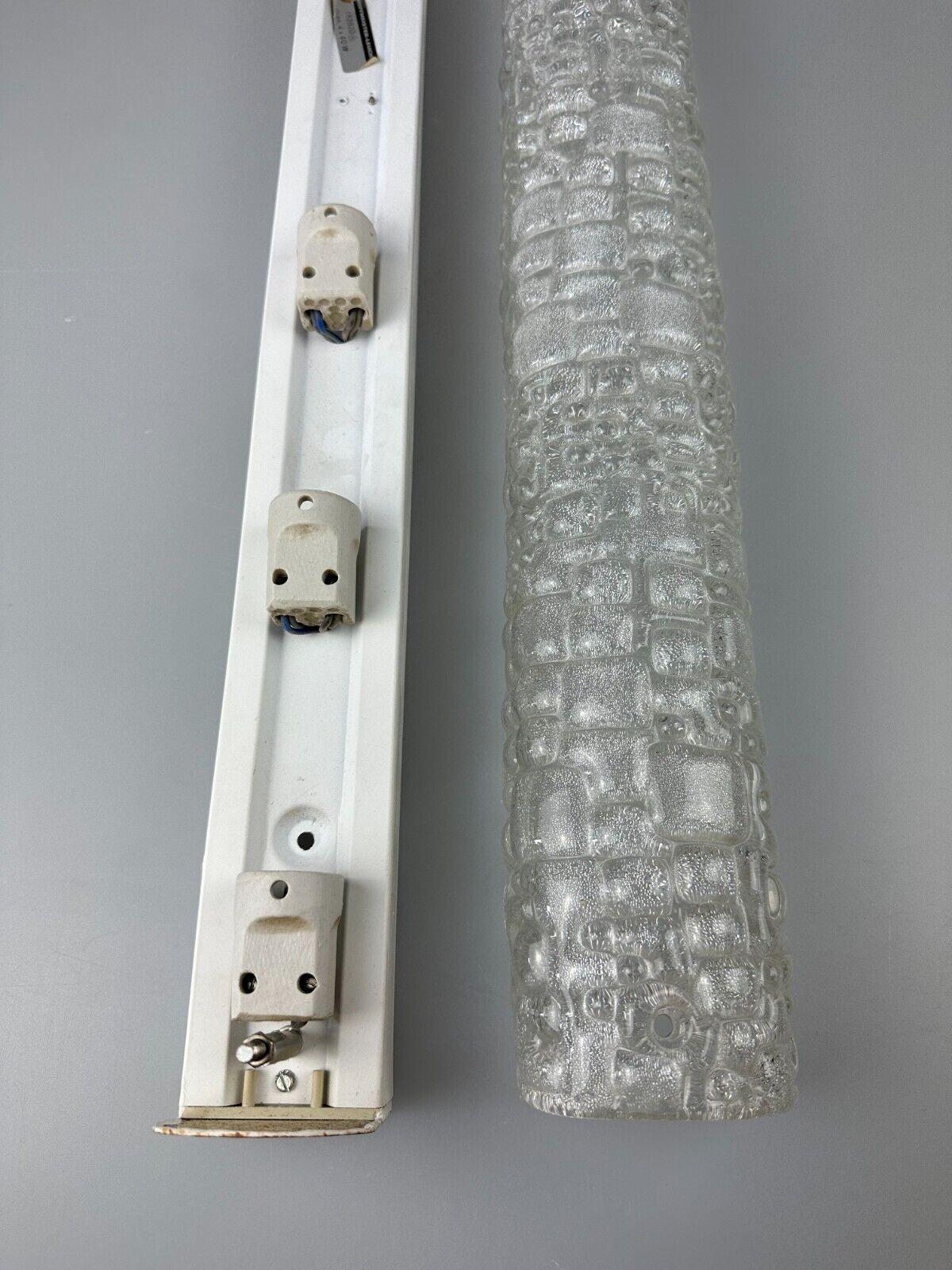60s 70s wall lamp Hofmeister Leuchten Germany Wall Sconce Ice Glass For Sale 12