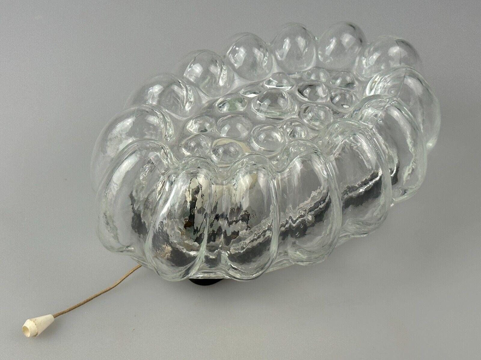 Metal 60s 70s wall lamp made of glass & metal bubble wall sconce space age design For Sale