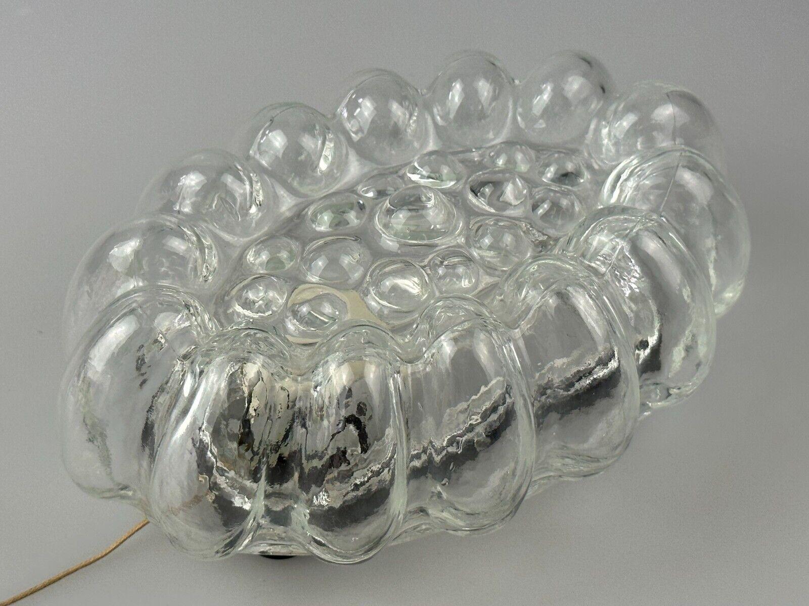 60s 70s wall lamp made of glass & metal bubble wall sconce space age design For Sale 1