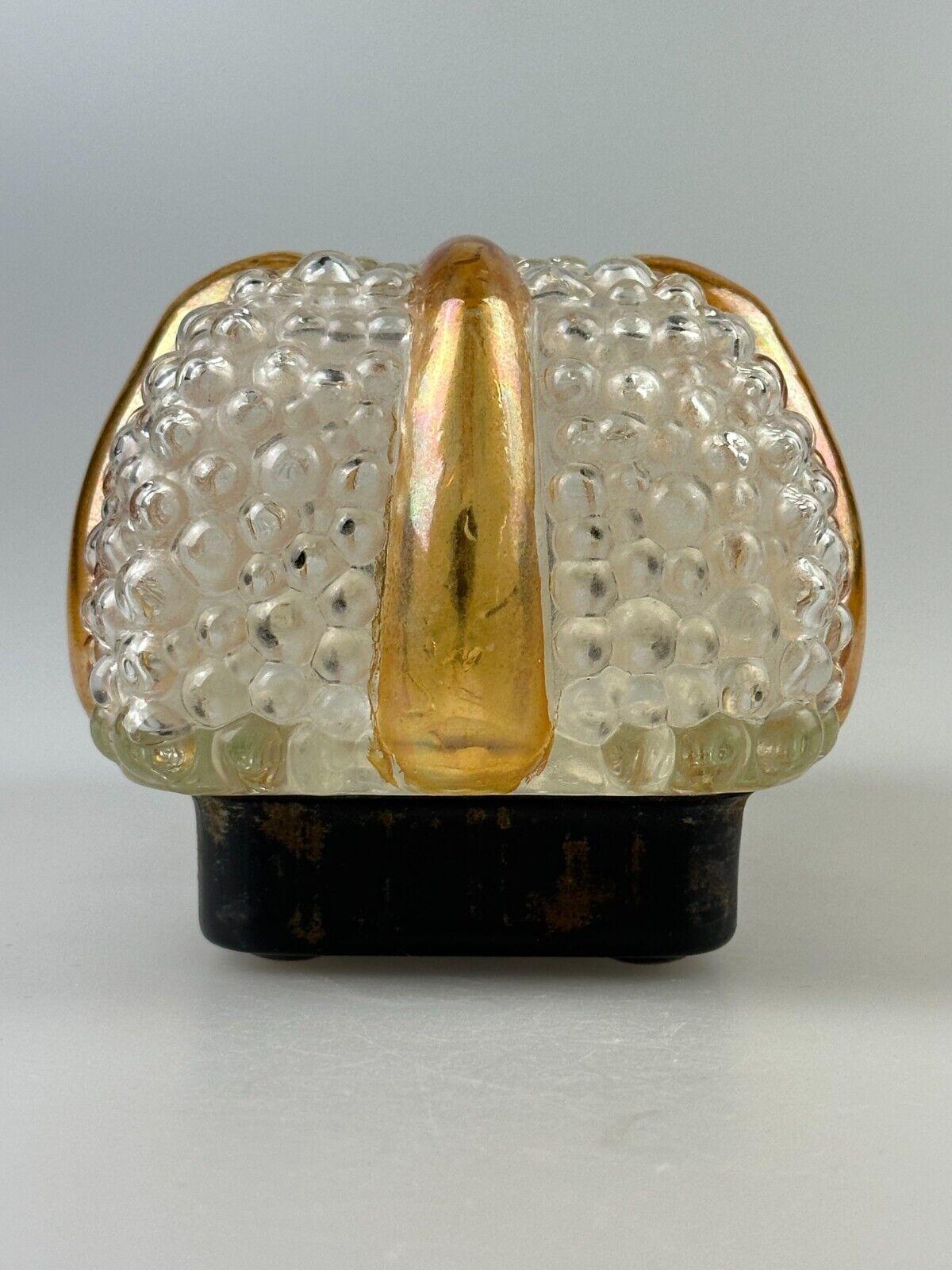 60s 70s wall lamp sconce glass metal bubble space age design For Sale 2