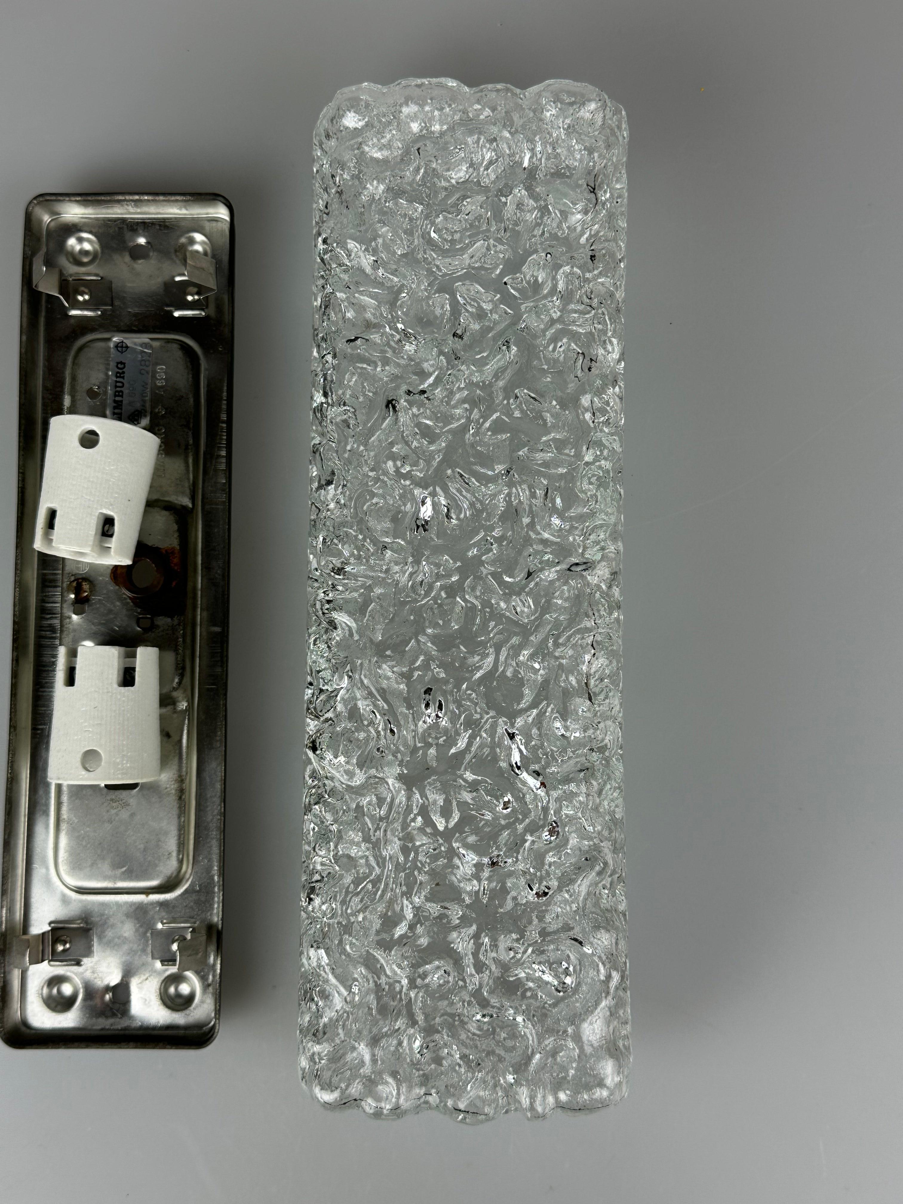 60s 70s wall lamp lamp by Glashütte Limburg Germany Space Age en vente 8