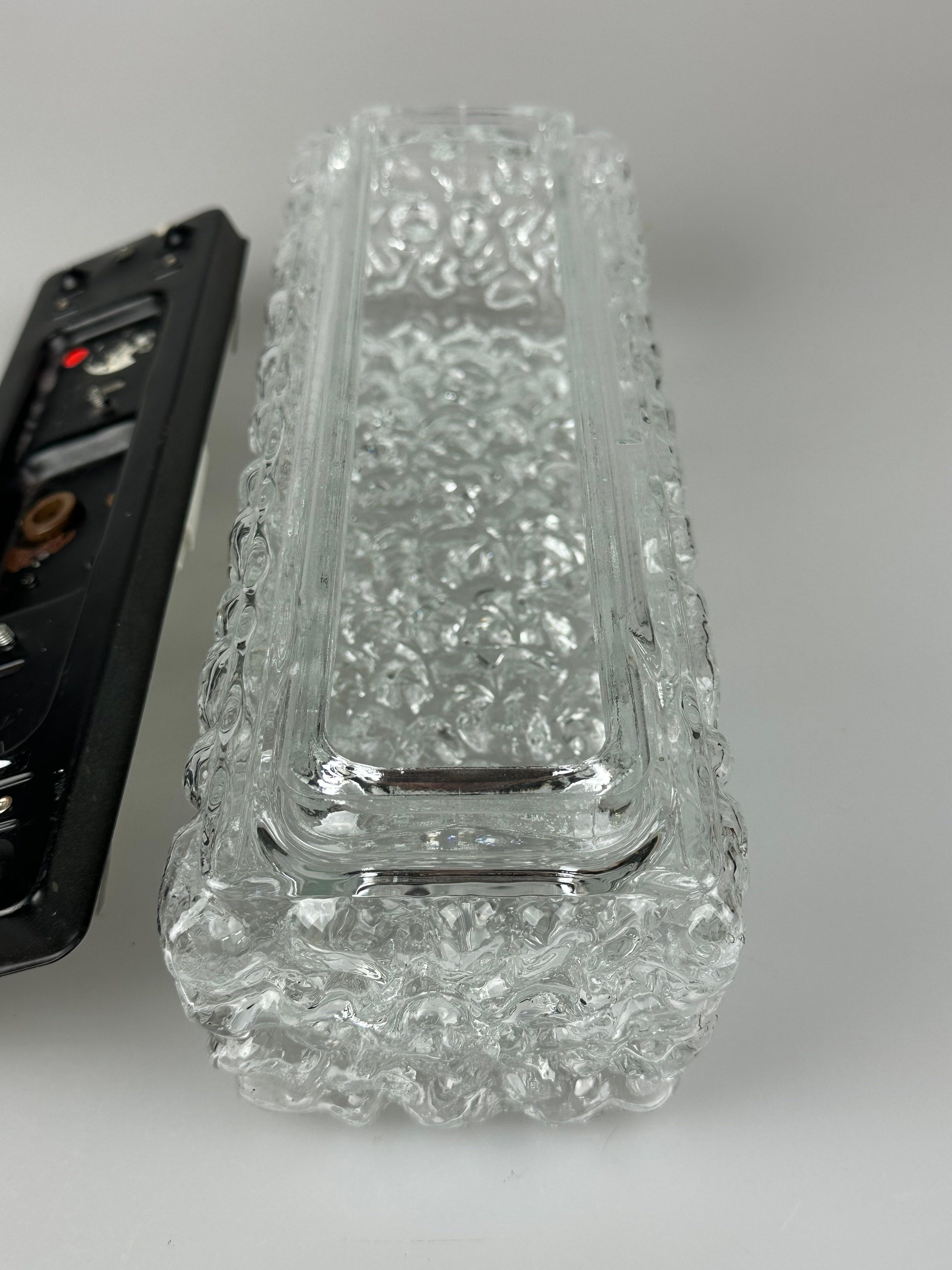 60s 70s wall lamp lamp by Glashütte Limburg Germany Space Age en vente 12