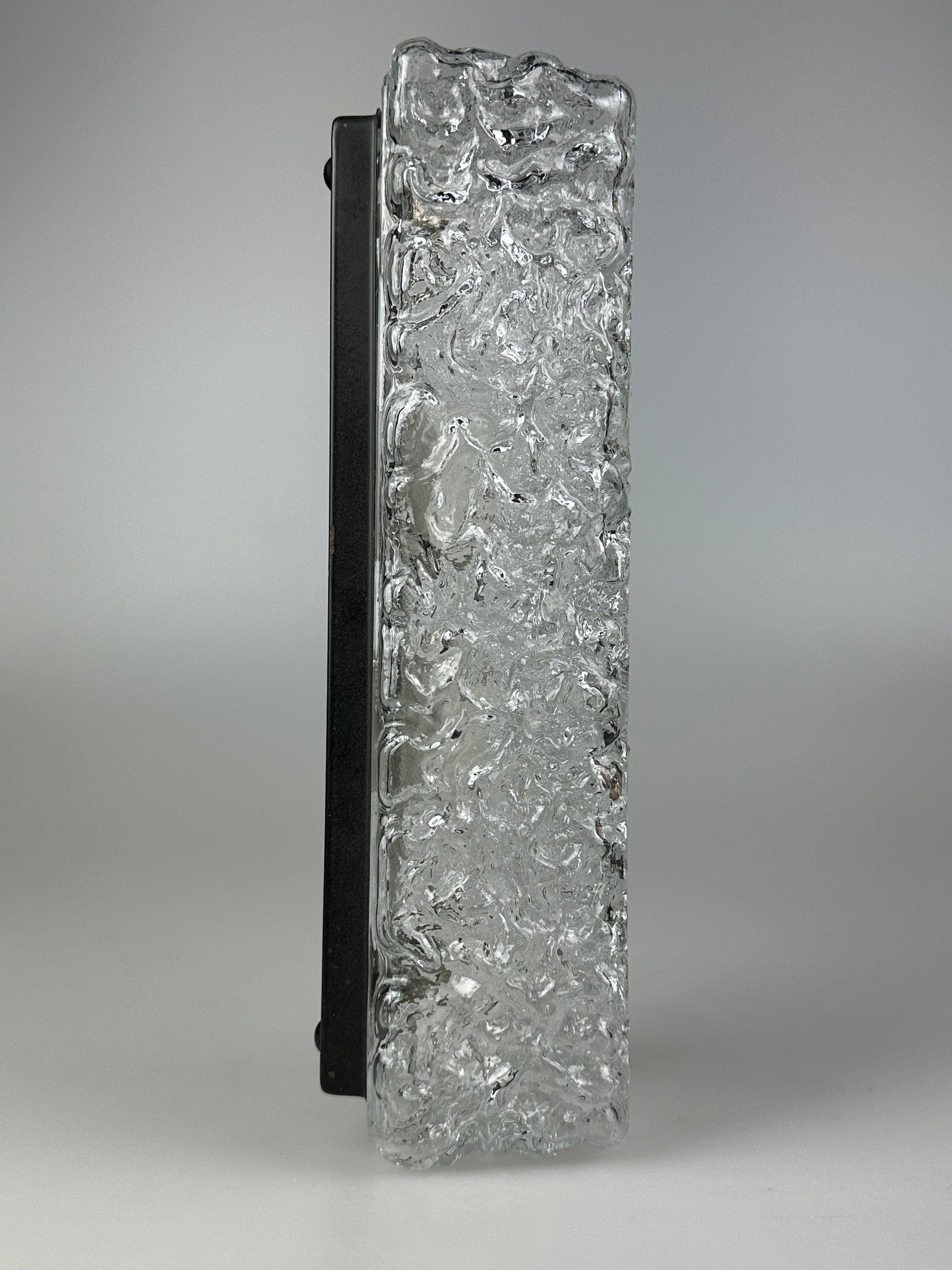 60s 70s wall lamp lamp by Glashütte Limburg Germany Space Age Bon état - En vente à Neuenkirchen, NI