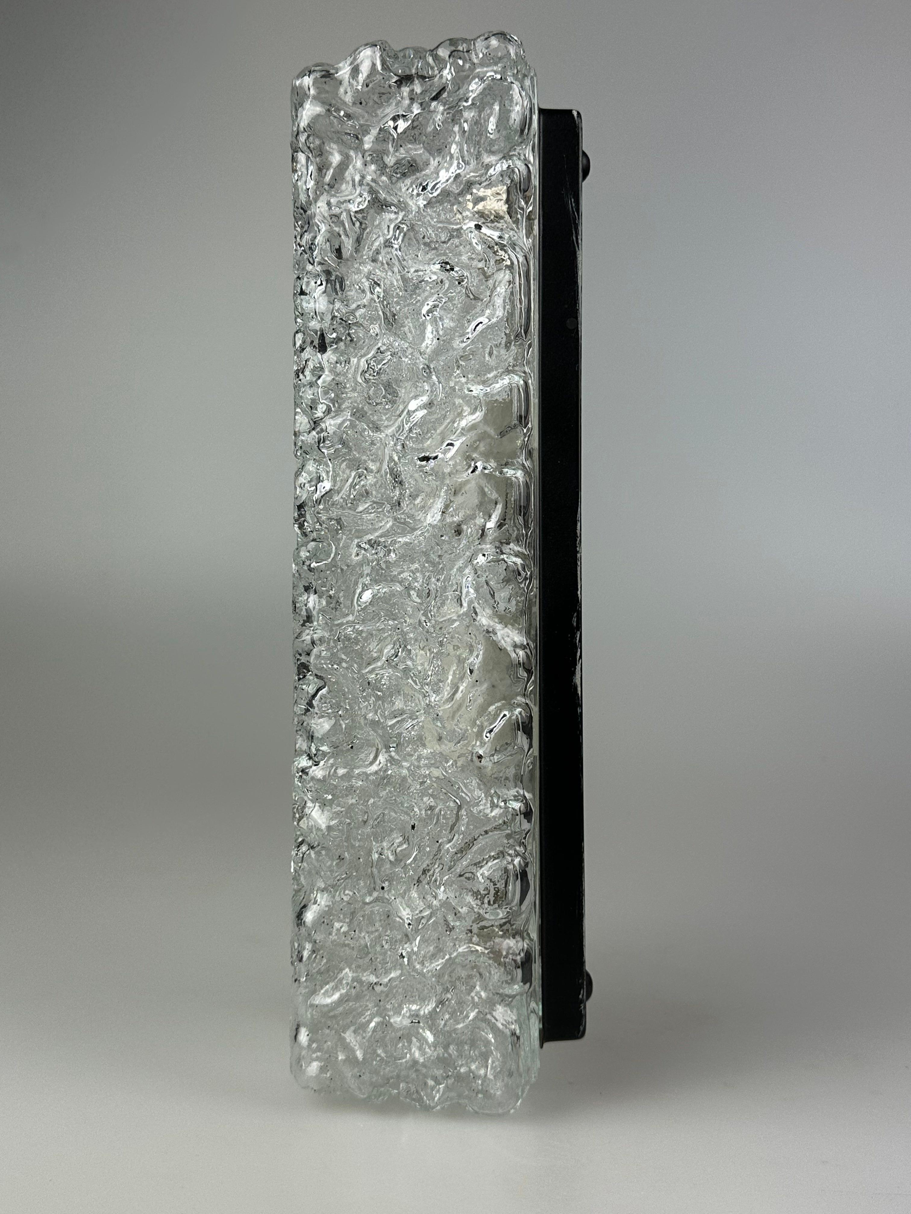 Métal 60s 70s wall lamp lamp by Glashütte Limburg Germany Space Age en vente