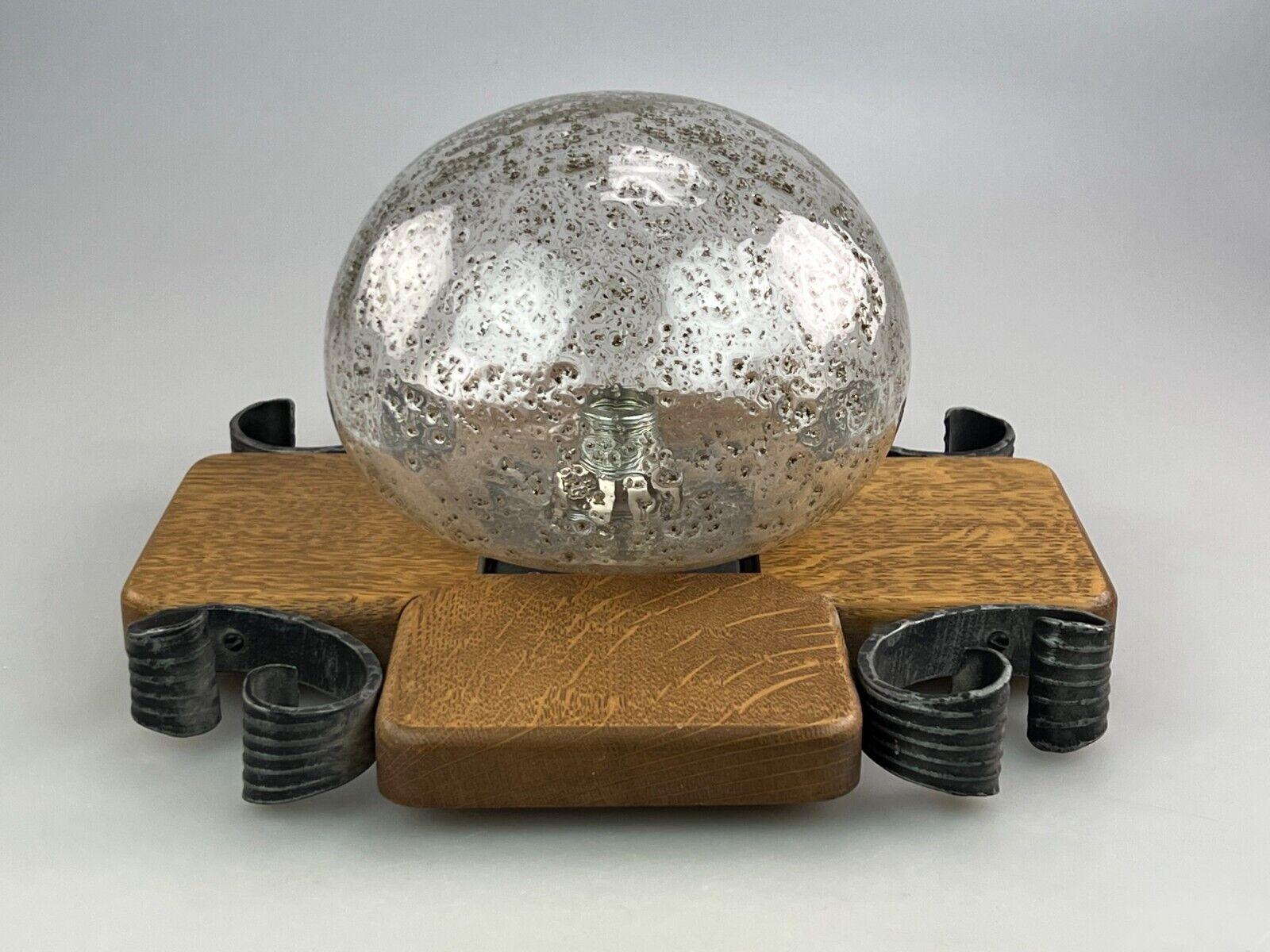 60s 70s Wall Lamp Wall Light Glass Brutalist Kaiser Leuchten Germany In Good Condition For Sale In Neuenkirchen, NI