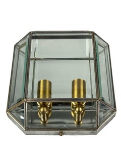 Applique murale des années 60 et 70, verre et métal, design vintage de l'ère spatiale