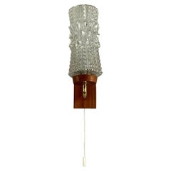 60s 70s Wall Lamp Wall Sconce Bag Lamp Teak Design Space Age