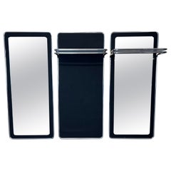60s 70s Wardrobe Wall Wardrobe Läsko 3-Part Chrome Space Age Design