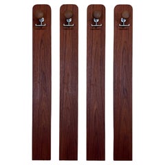 1960s-1970s Wardrobe Wall Wardrobe Metal Wood Danish Design Space Age