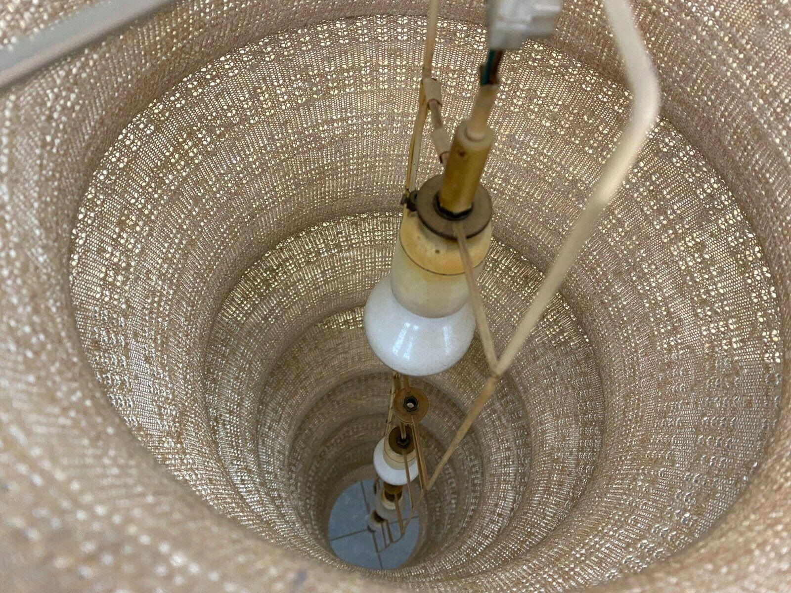 60s 70s XXL Lamp Light Pendant Lamp Hose Lamp Fabric Fabric For Sale 6