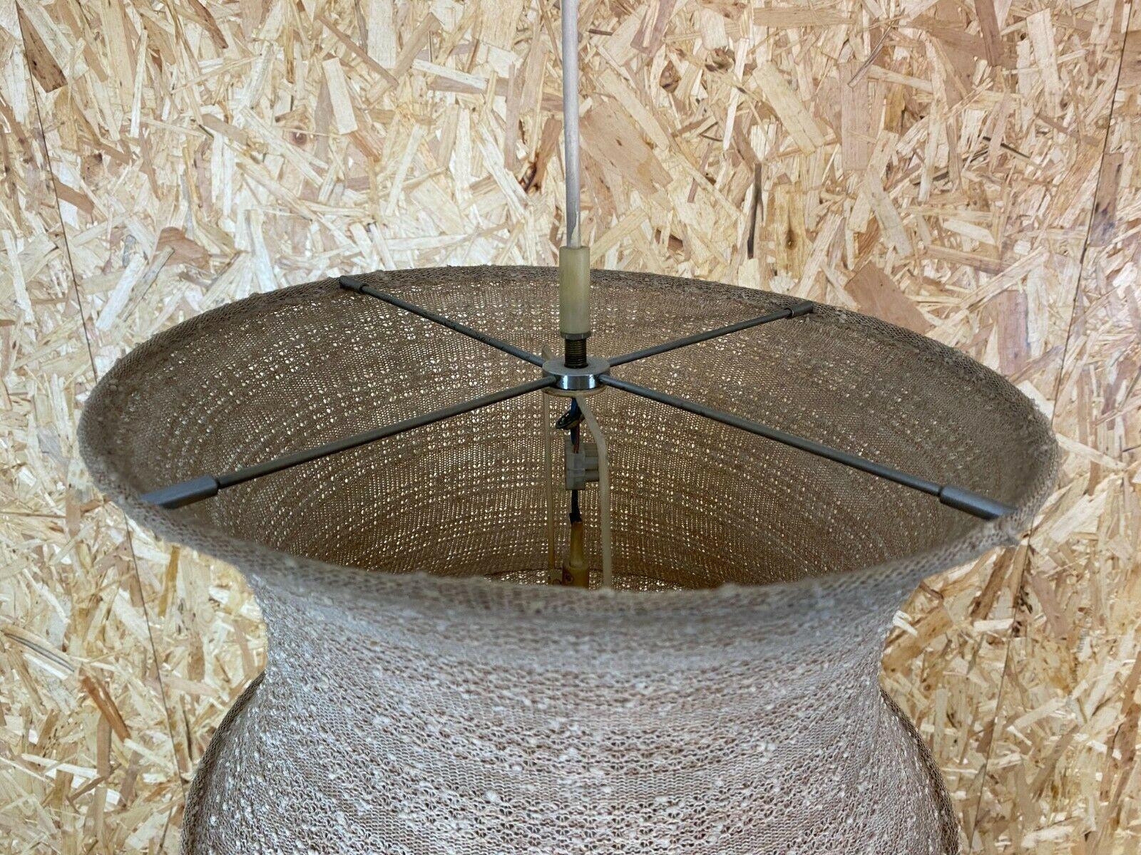 60s 70s XXL Lamp Light Pendant Lamp Hose Lamp Fabric Fabric For Sale 7