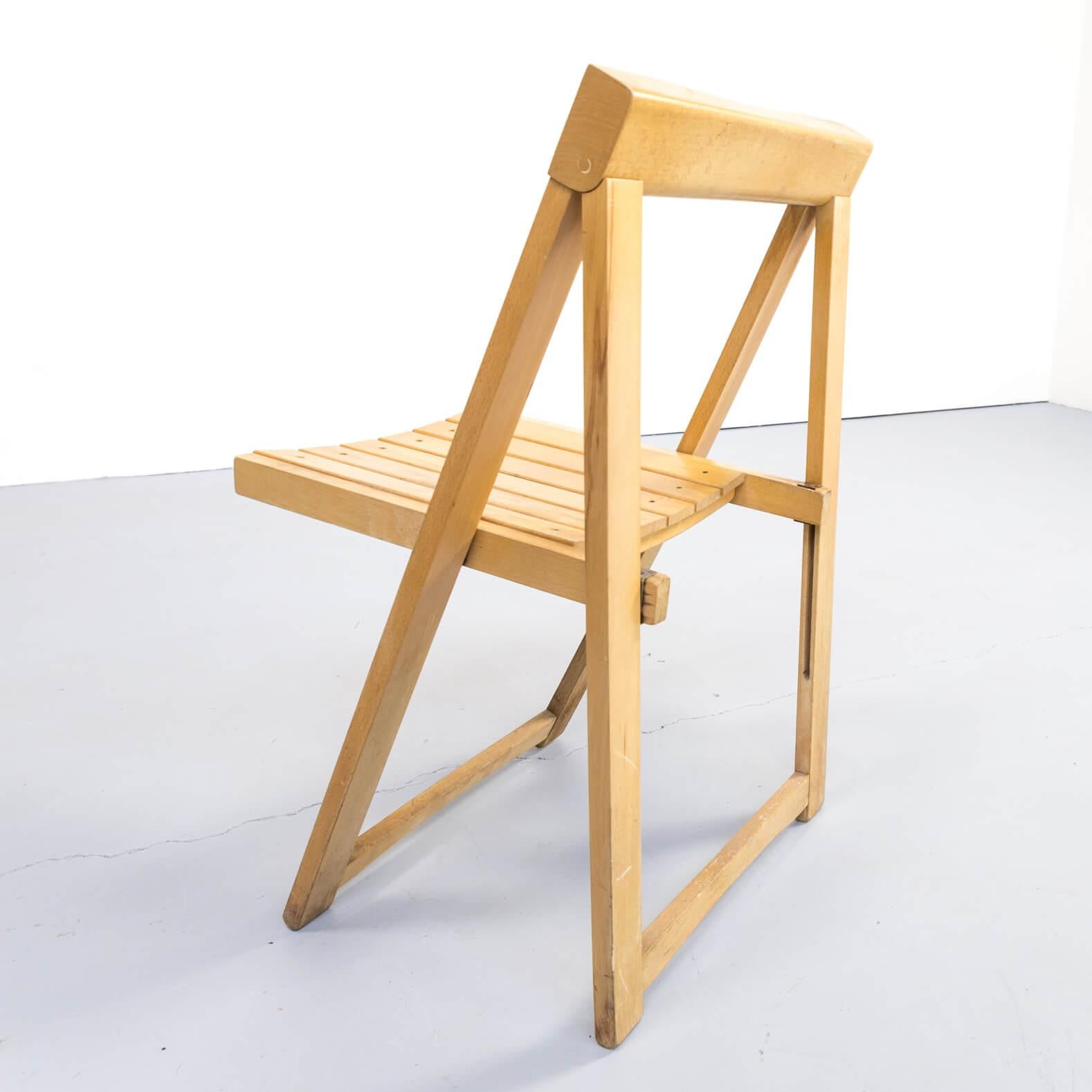 1960s Aldo Jacober Folding Chairs for Alberto Bazzani Set of 7 For Sale 3