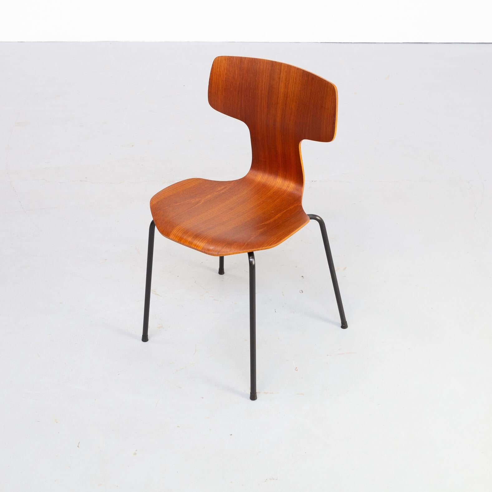 60s Arne Jacobsen ‘hammer’ Chair for Fritz Hansen Set/4 For Sale 2