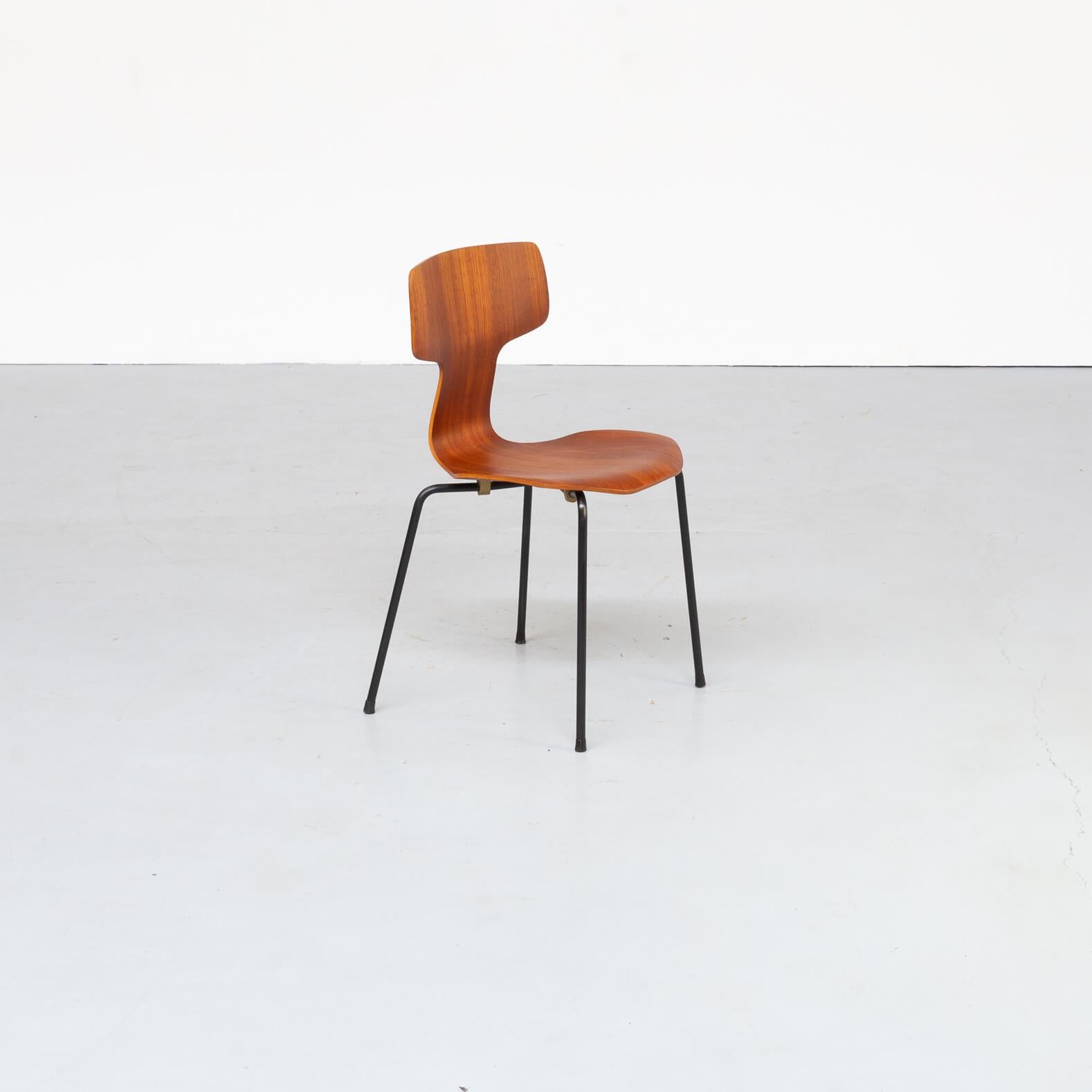 20th Century 60s Arne Jacobsen ‘hammer’ Chair for Fritz Hansen Set/4 For Sale