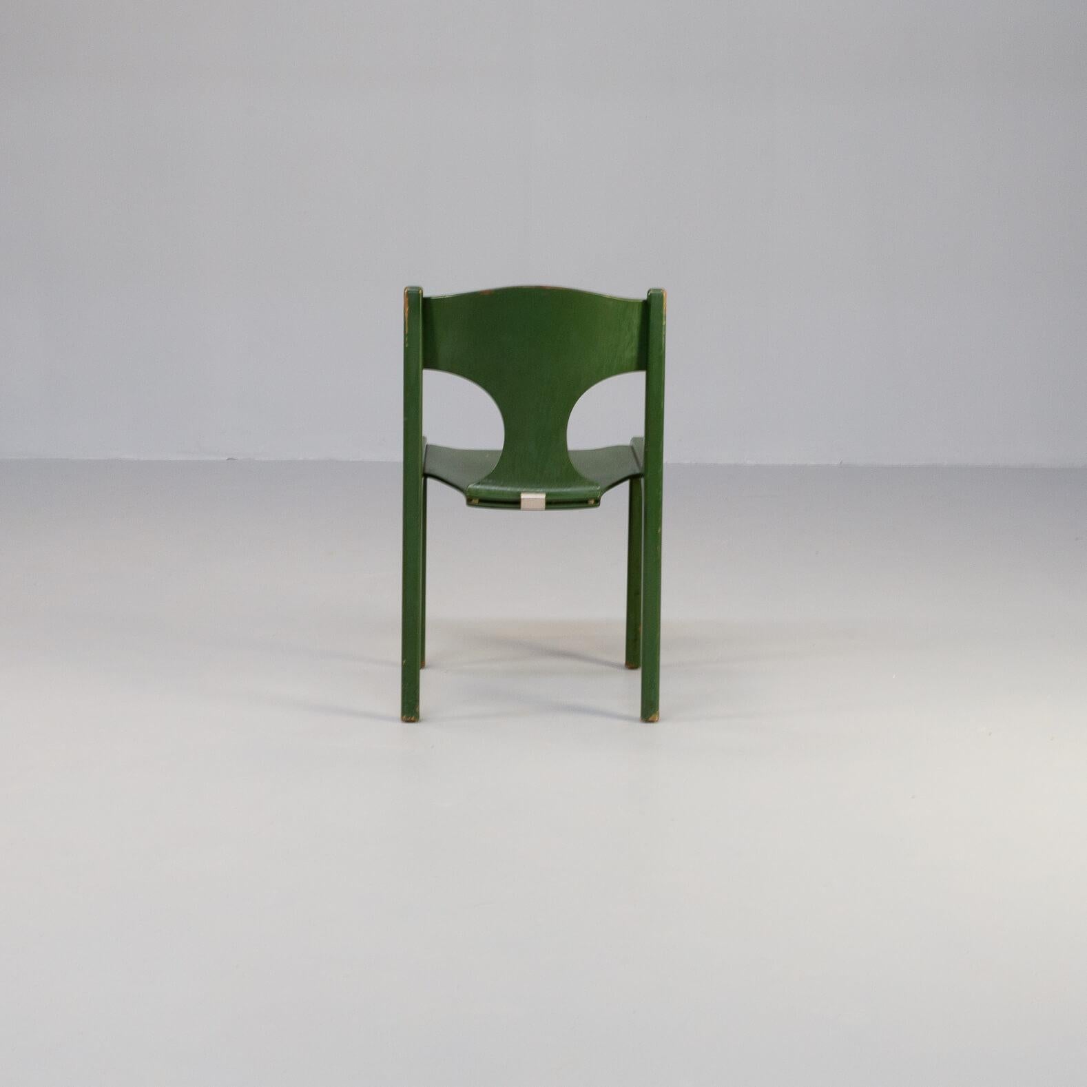 60s Augusto Savini ‘Savini’ Chairs for Pozzi Set/3 For Sale 3