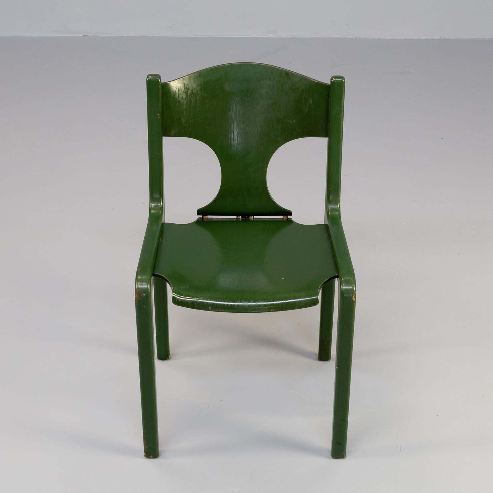 60s Augusto Savini ‘Savini’ Chairs for Pozzi Set/3 For Sale 4