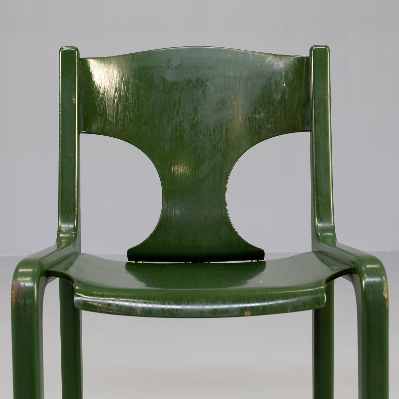 60s Augusto Savini ‘Savini’ Chairs for Pozzi Set/3 For Sale 5