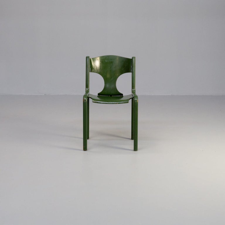 20th Century 60s Augusto Savini ‘Savini’ Chairs for Pozzi Set/3