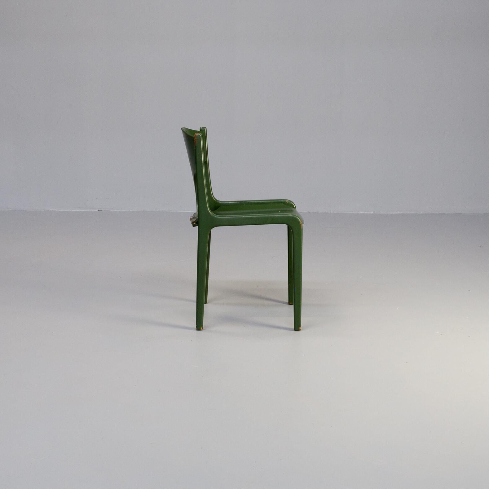 60s Augusto Savini ‘Savini’ Chairs for Pozzi Set/3 For Sale 1