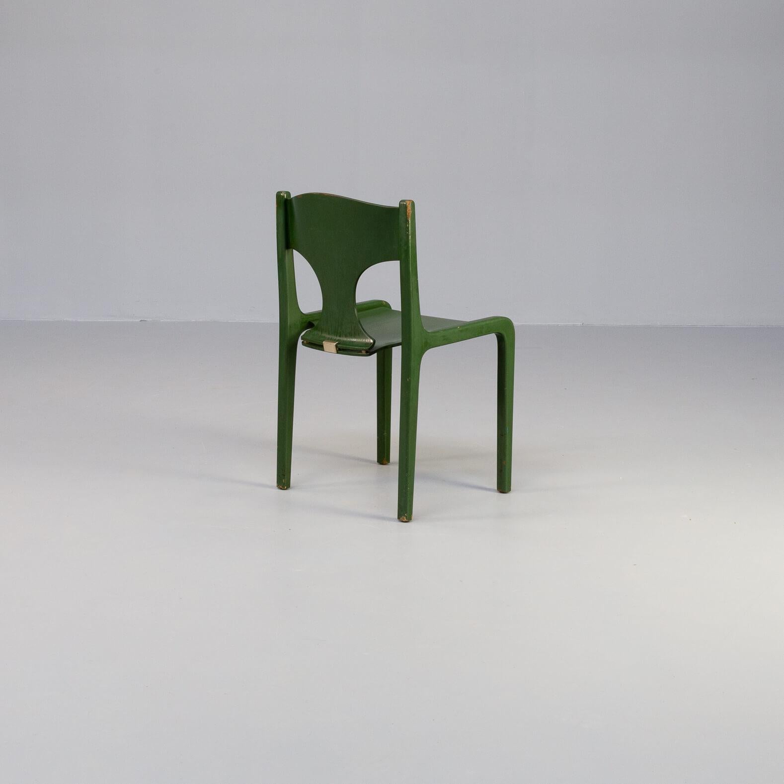 60s Augusto Savini ‘Savini’ Chairs for Pozzi Set/3 For Sale 2