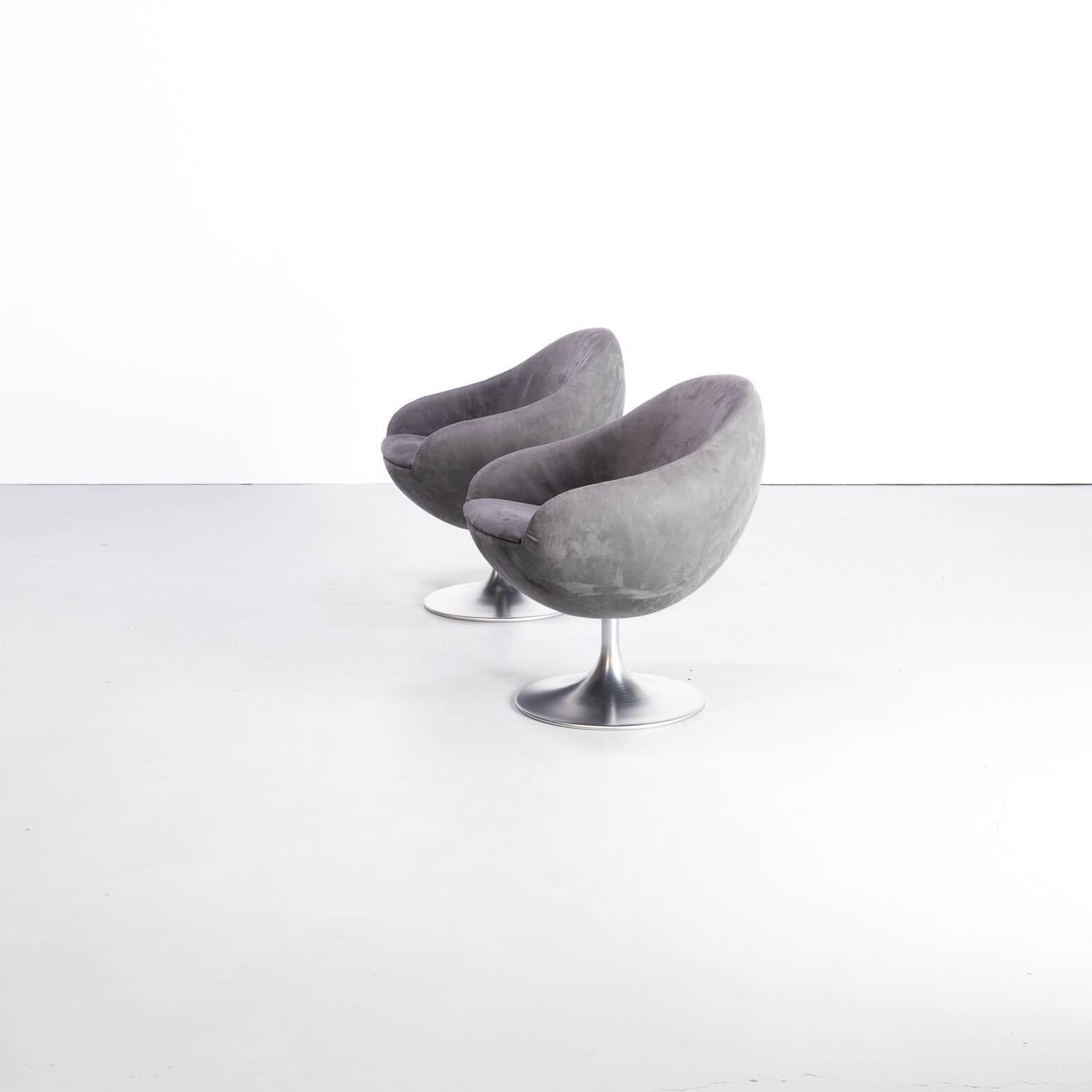 Mid-Century Modern 1960s B. Johanson ‘Comet Cosmos’ Swivel Chair for Johanson Design Set of 2 For Sale