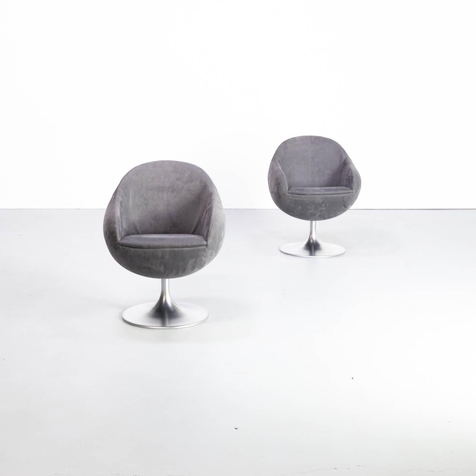 Swedish 1960s B. Johanson ‘Comet Cosmos’ Swivel Chair for Johanson Design Set of 2 For Sale
