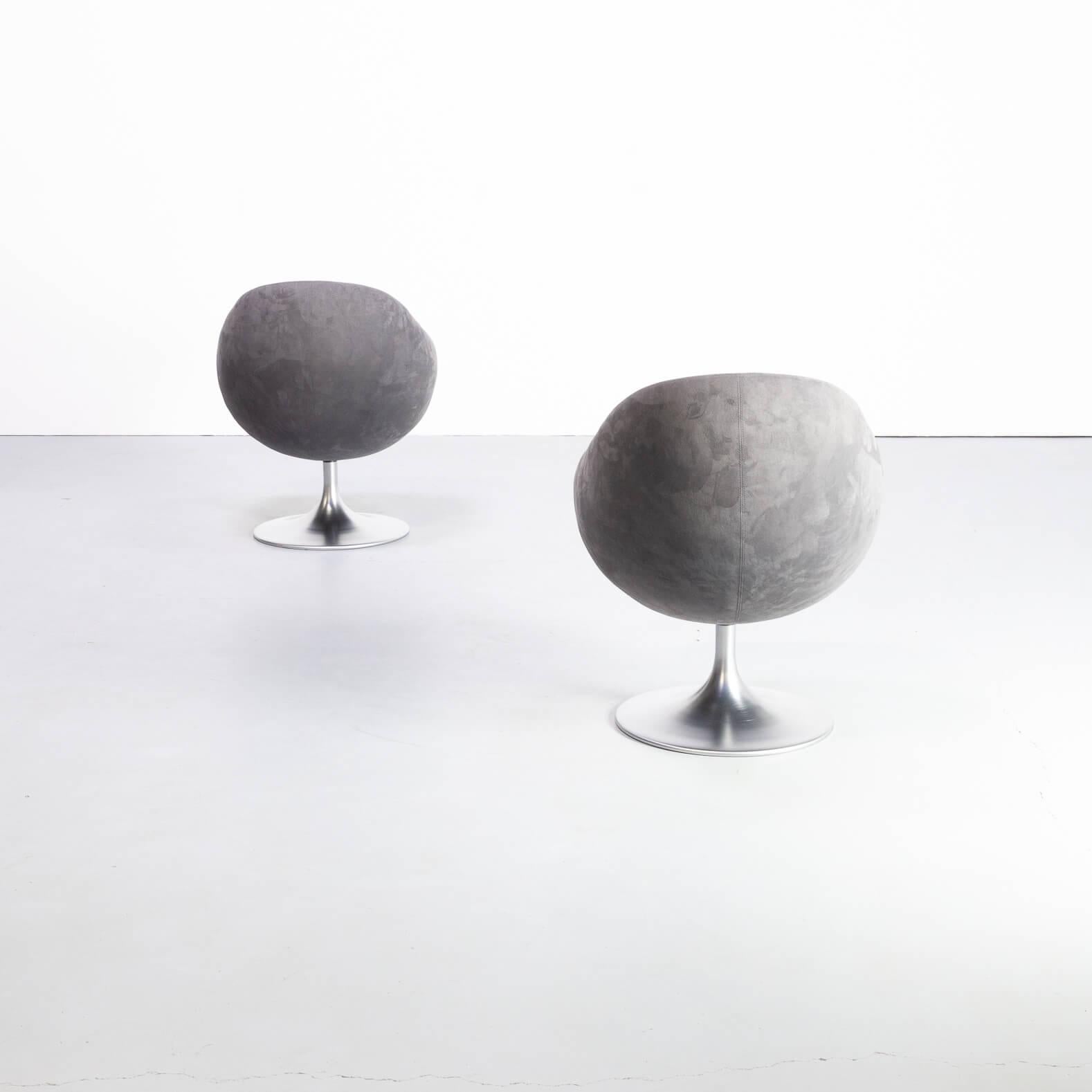 Aluminum 1960s B. Johanson ‘Comet Cosmos’ Swivel Chair for Johanson Design Set of 2 For Sale