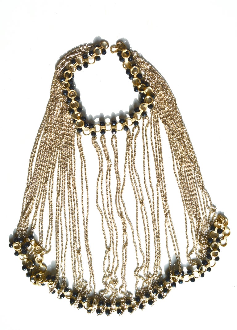 60s Body Chain Necklace / Halter For Sale at 1stDibs