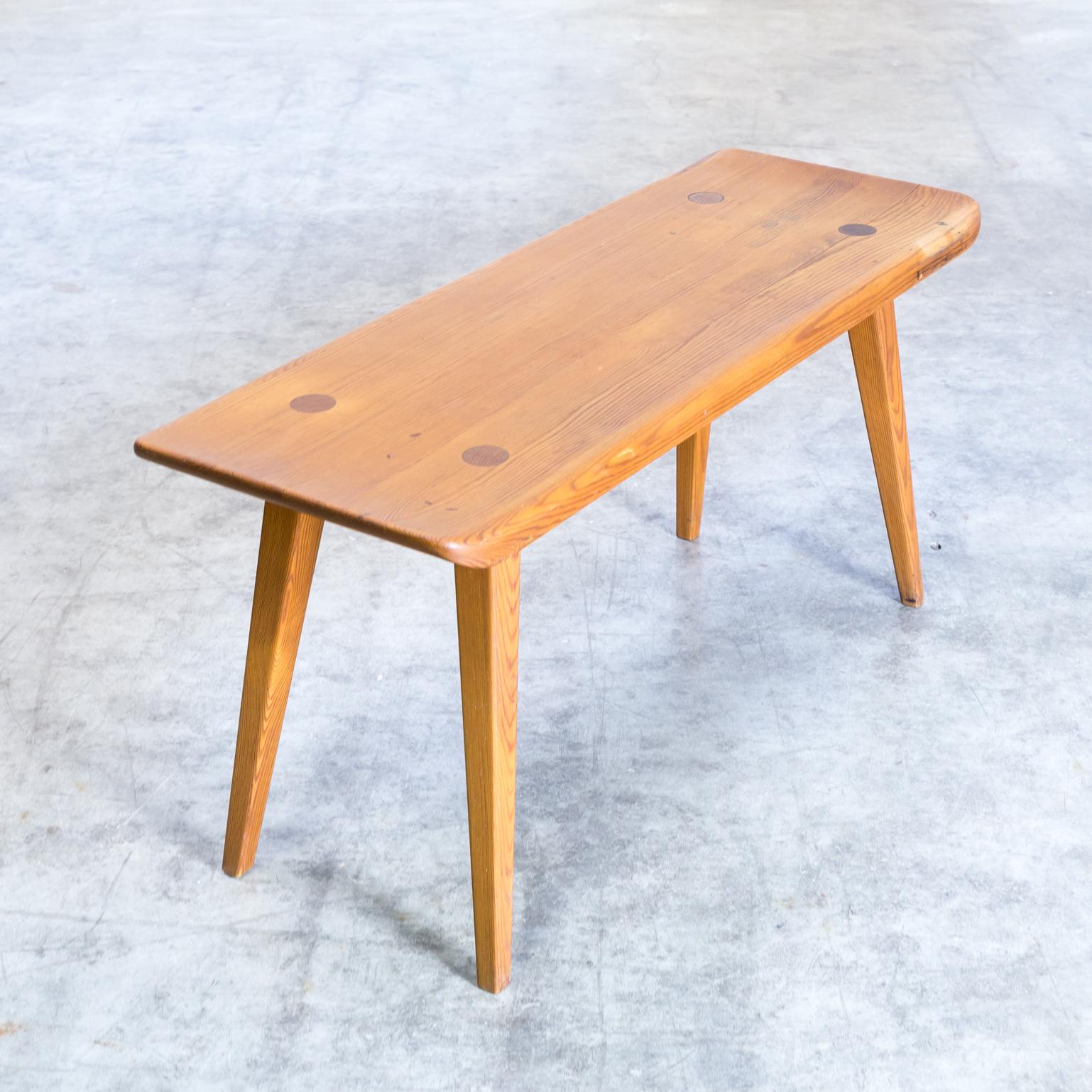 Mid-20th Century 1960s Carl Malmsten Pine Bench for Karl Anderssons