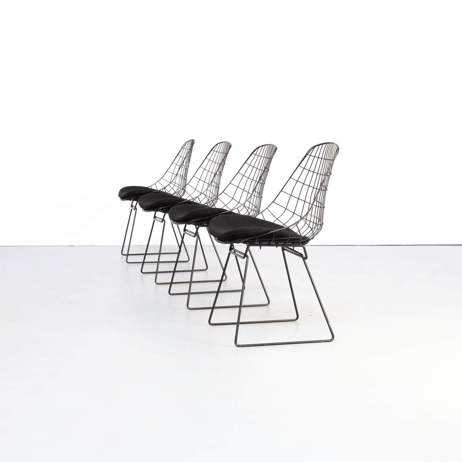 The Wire collection was designed in 1953 by Cees Braakman and Adriaan Dekker and has since grown into a design Classic, still available to the market today. The steel wire and the Minimalist appearance are characteristic of the Braakman wire chairs.