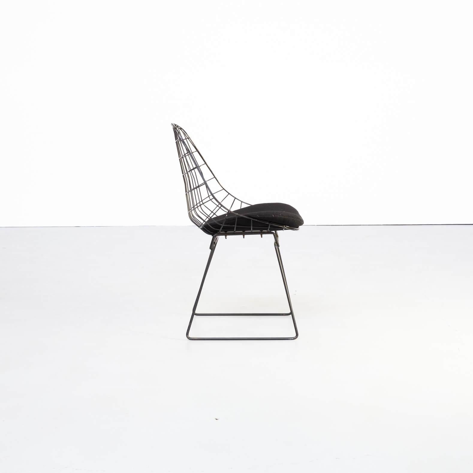 20th Century 1960s Cees Braakman en Adriaan Dekker SM05 Wire Chair for Pastoe Set of 4 For Sale