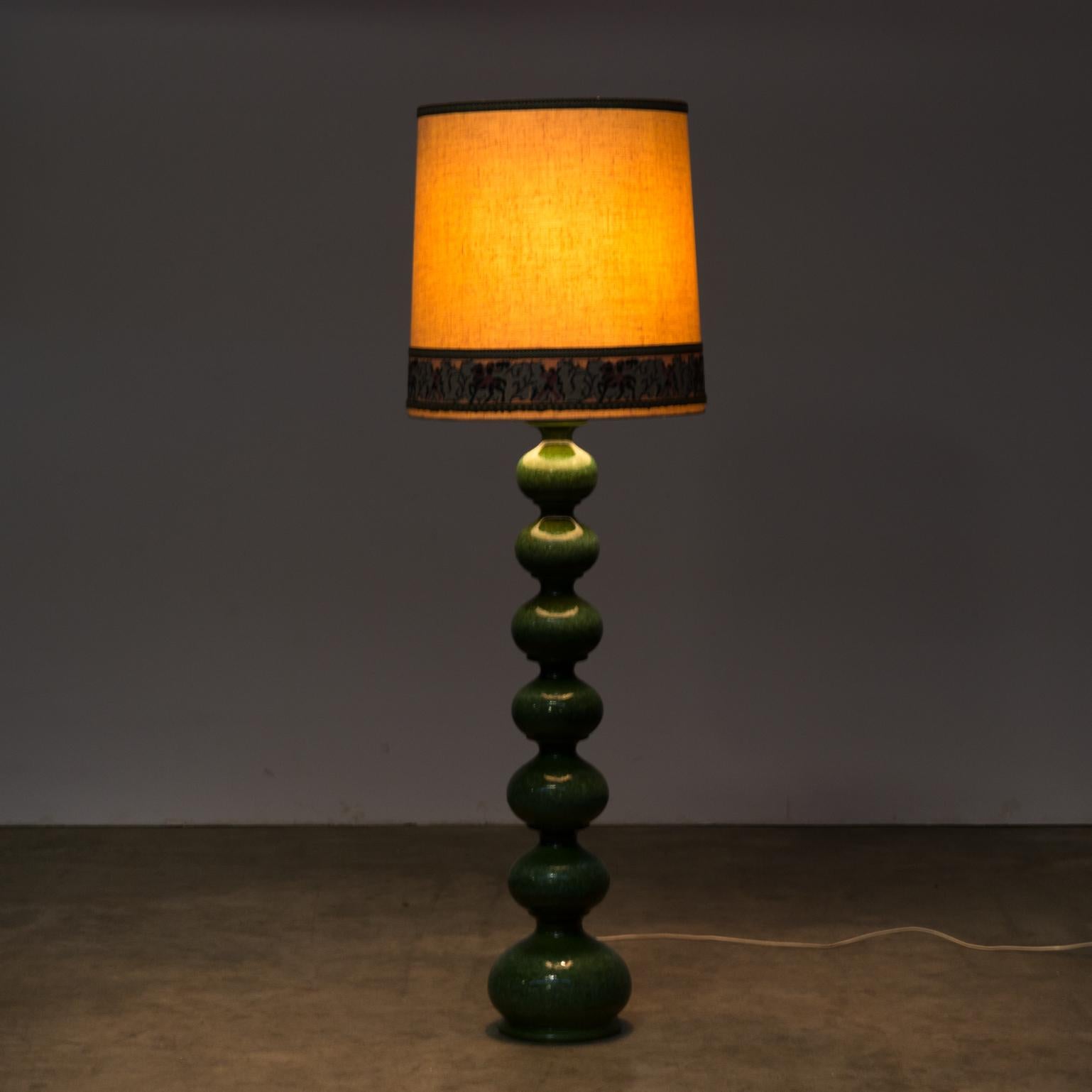 German 1960s Ceramic Floor Lamp of Kaiser Leuchten For Sale