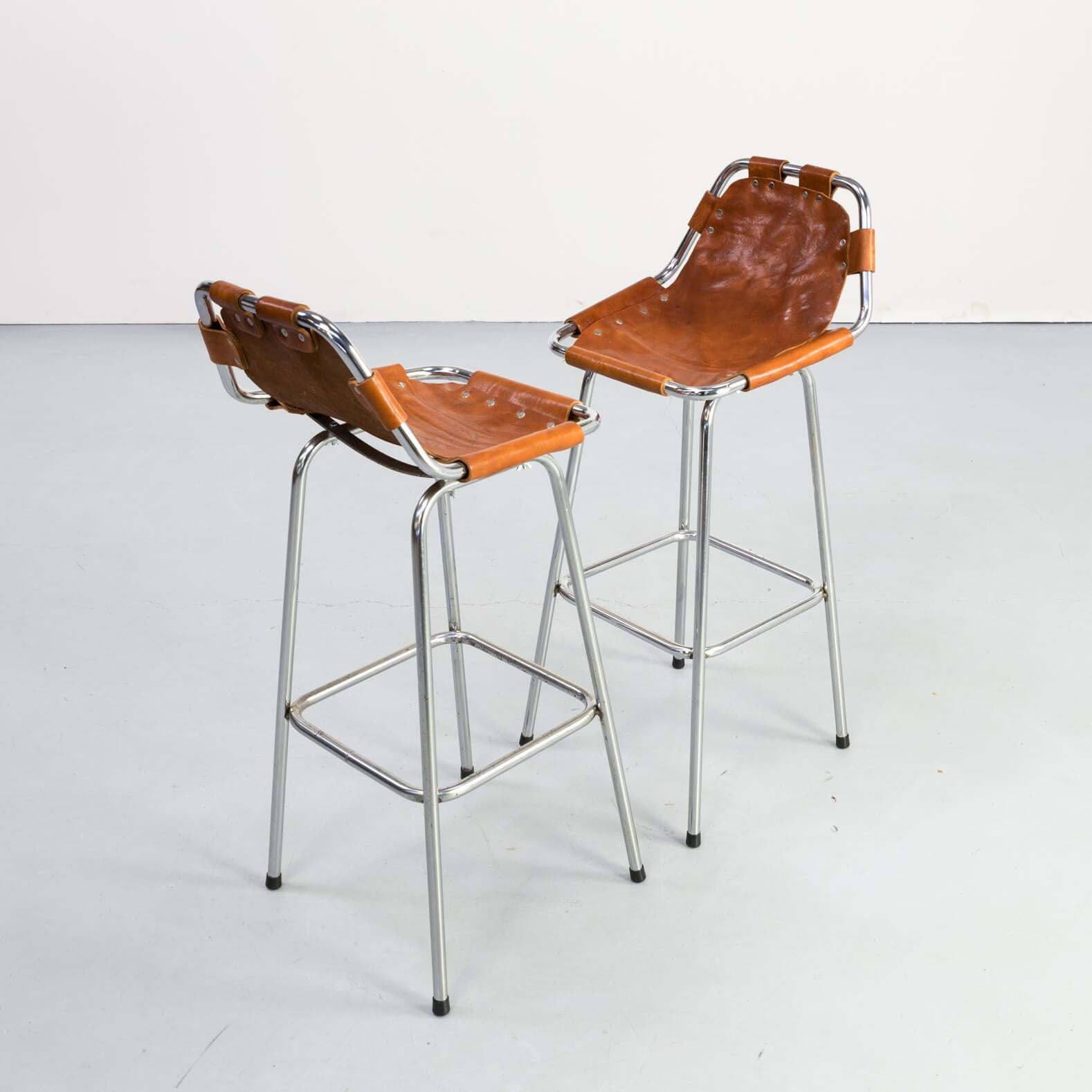 Leather 1960s Charlotte Perriand Barstool for Les Arcs For Sale