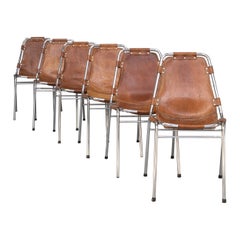 60s Charlotte Perriand Dining Chair for Les Arcs by Dal Vera Set / 6