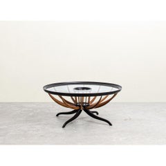 Table basse des années 60, par Giuseppe Scapinelli, brésilien moderne du milieu du siècle dernier