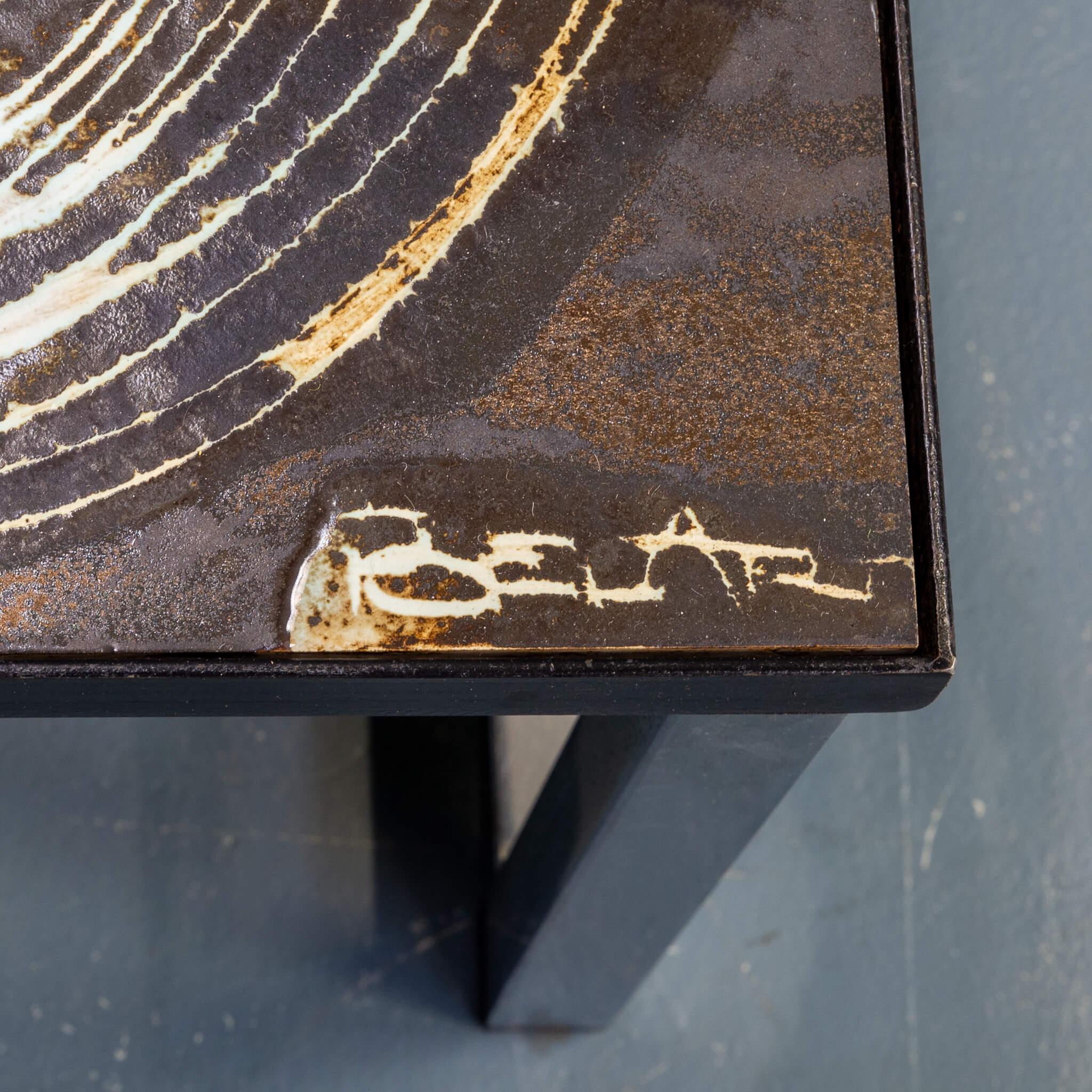 Metal 60s coffee table ‘model B’ by J. Belarti For Sale