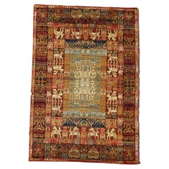 60's COMPACT CARPET Smyrna Overall Bakhtiyari UNUSED MCM Rya Rug SPAIN