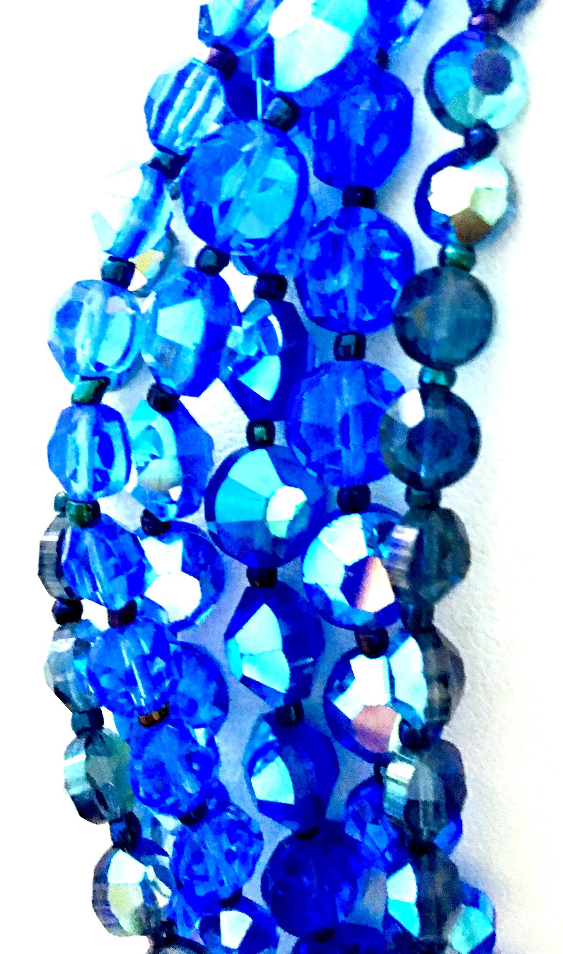 60'S Coppola E Toppo Style Five Strand Venetian Glass Bead Necklace 6