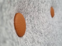 Dänischer Sessel aus den 60er Jahren, Stoff, Buchenholz, komplett neu gepolstert