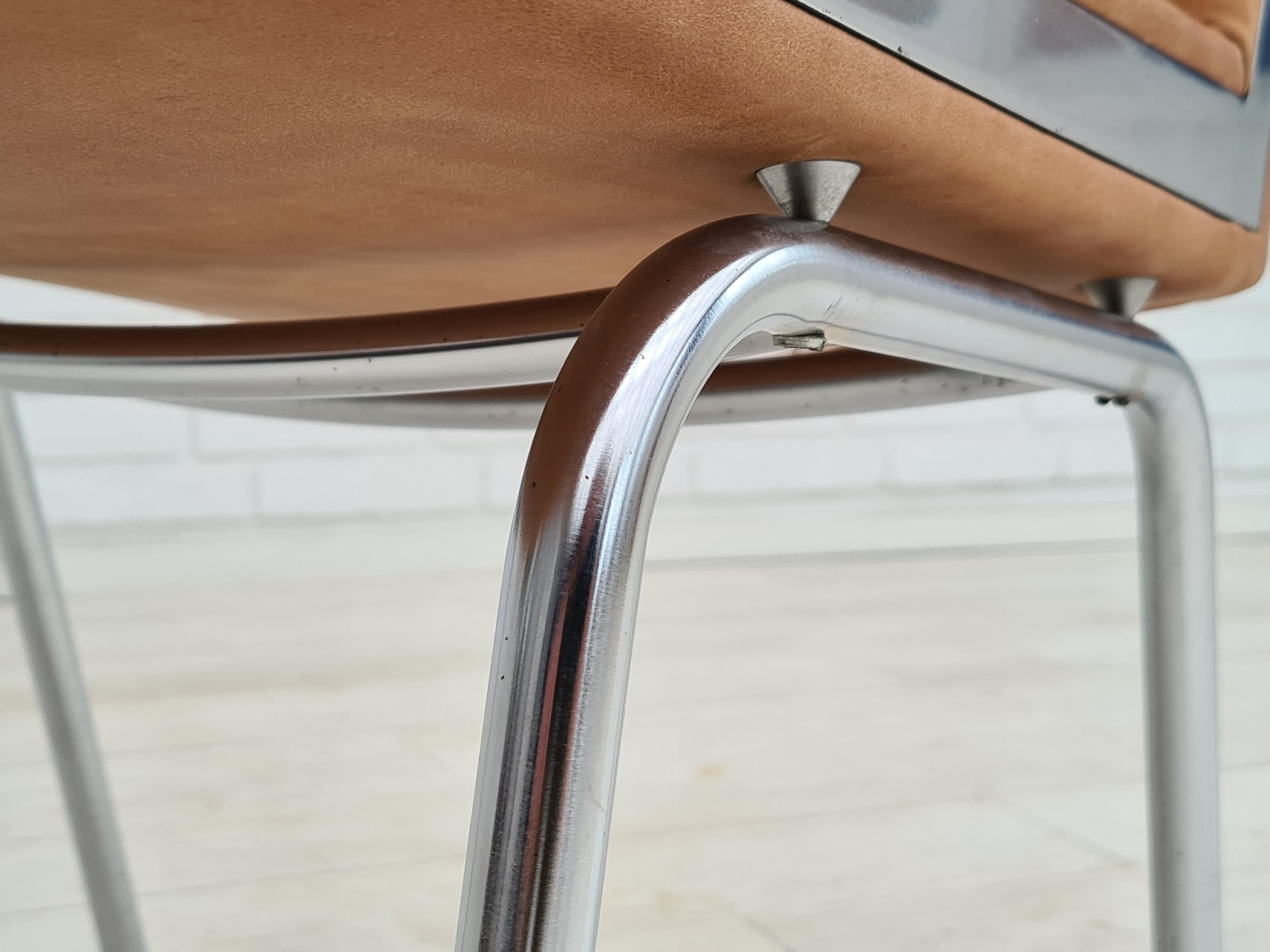 60s, Danish Design by H.J.Wegner, Chair Ap38, Completely Restored, Leather For Sale 6